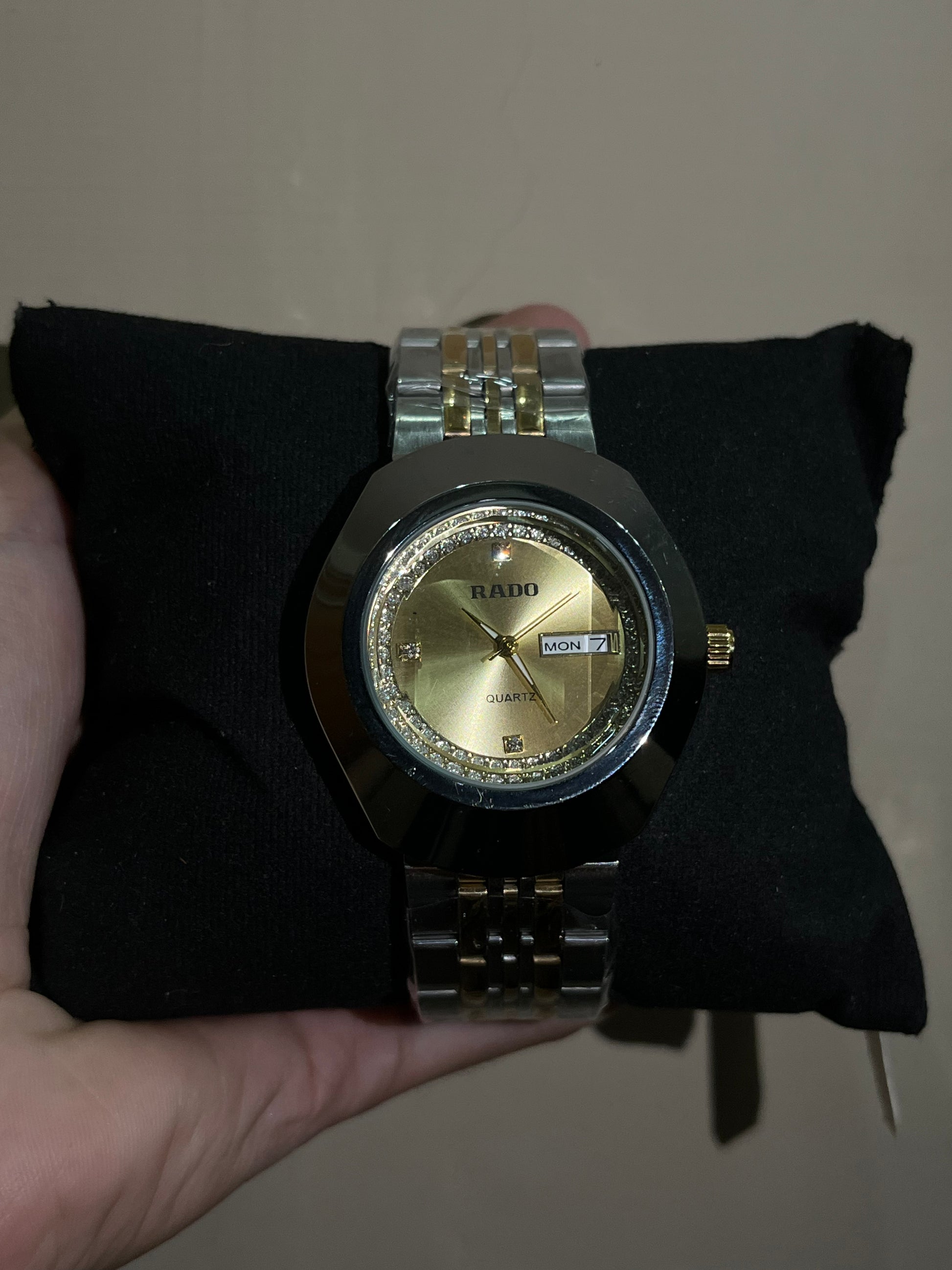Rado Gold Dial Two Tone Quartz