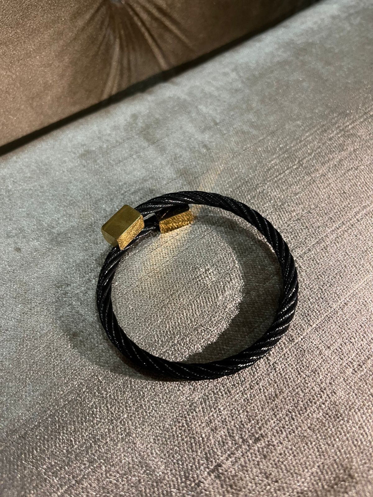 metal coil bracelet for men